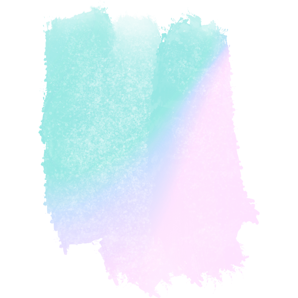 Green Pink Blue Gradient Brush Strokes Blending Into Textured Rough Hand Drawn Grunge Inspired Effects png