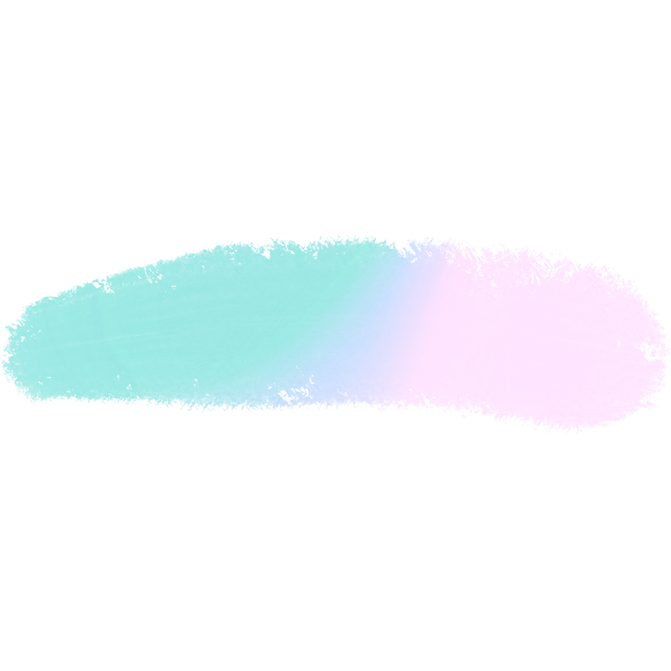 Gorgeous Green Pink Blue Gradient Strokes Merging Into Rough Hand Drawn Grunge Finishes png