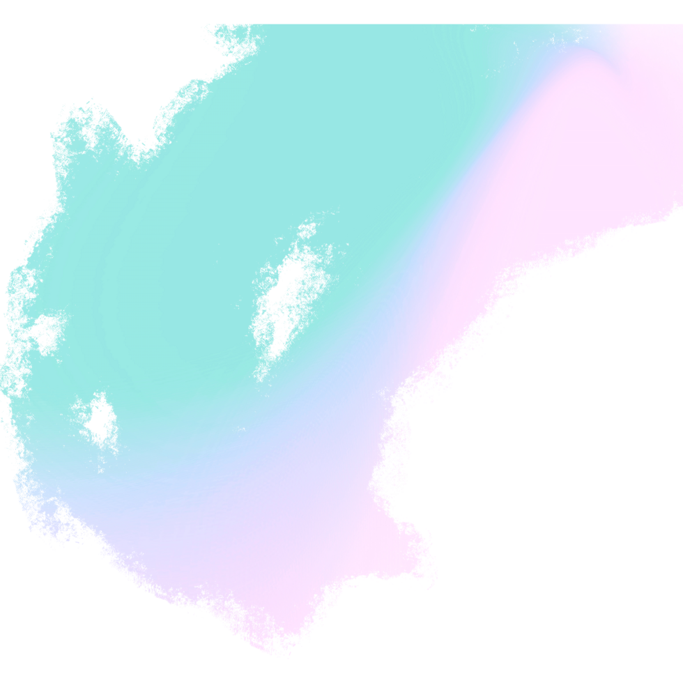 Beautiful Green Pink And Blue Gradient Brush Strokes With Rough Textured Grunge Details png