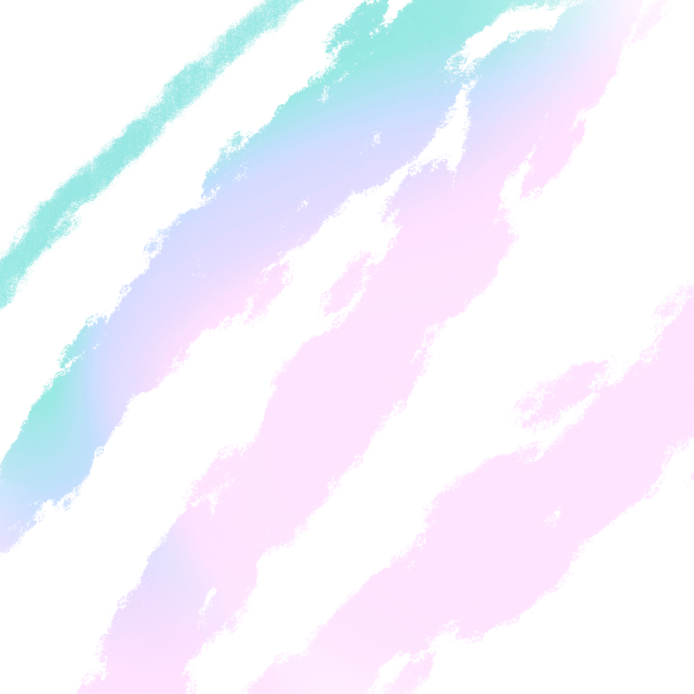 Soft Green Pink Blue Gradient Brush Strokes With Textured Bold Grunge Marks png