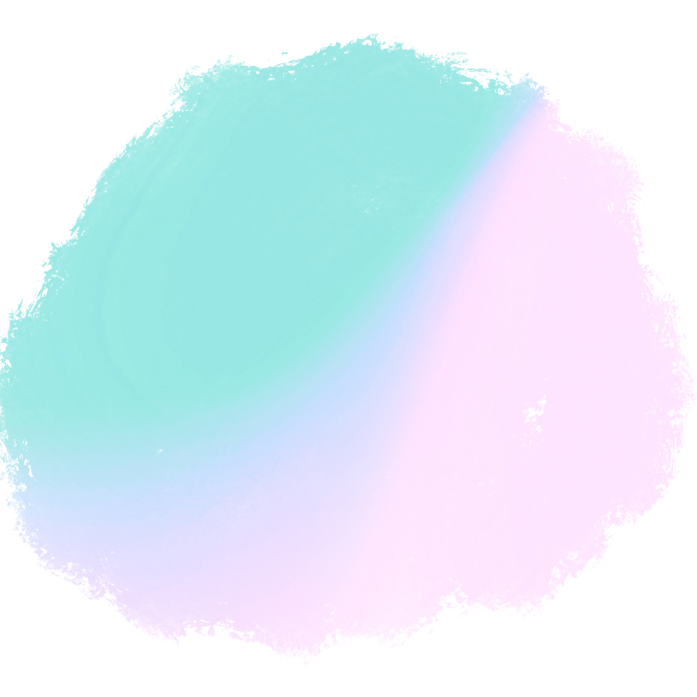 Beautiful Green Pink And Blue Gradient Brush Strokes Fading Into Textured Rough Grunge Edges png