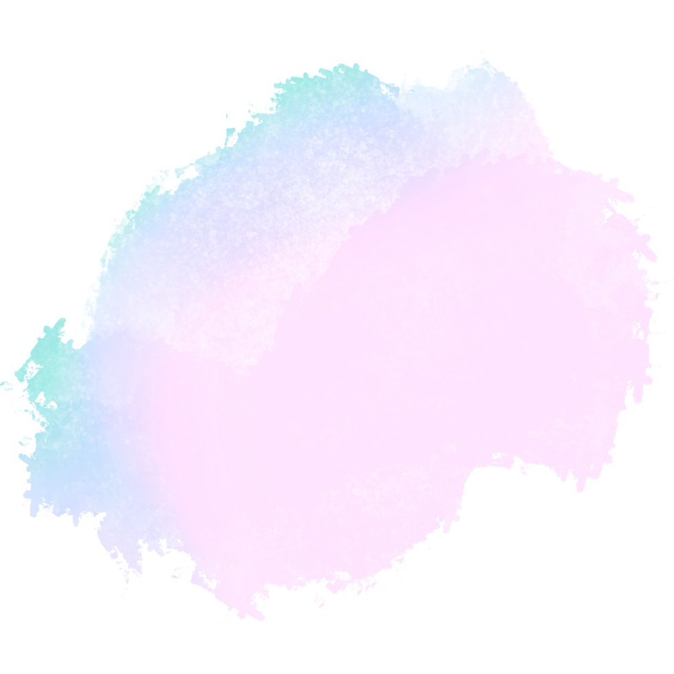 Soft Green Pink Blue Gradient Brush Strokes Blending Into Bold Gritty Grunge Edges png