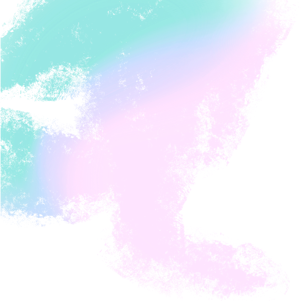 Soft Green Pink Blue Gradient Brush Strokes Blending Into Rough Gritty Grunge Finishes png