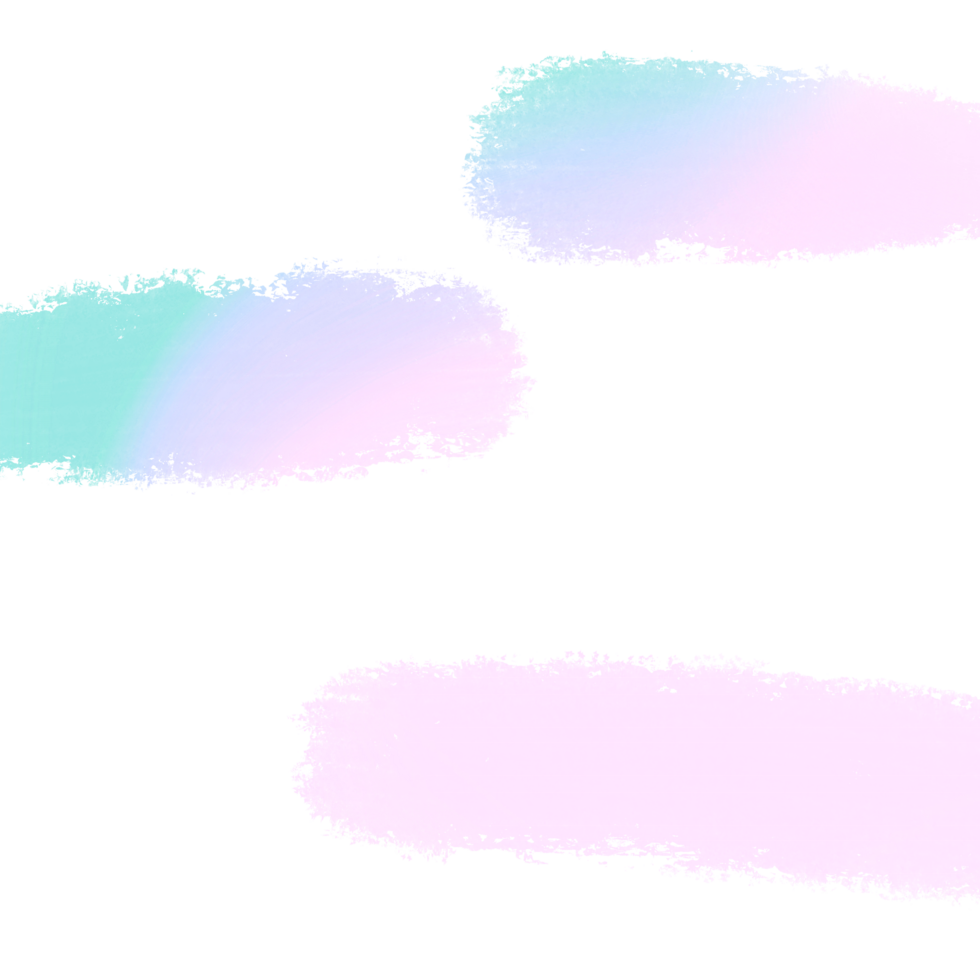 Gorgeous Green Pink Blue Gradient Brush Strokes With Textured Gritty Grunge Edges png