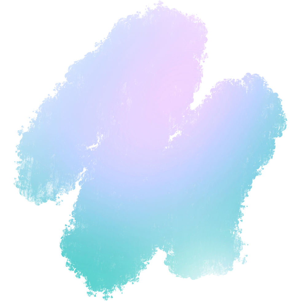 Gorgeous Green Pink Blue Gradient Brush Strokes Blending Into Bold Gritty Grunge Inspired Edges png