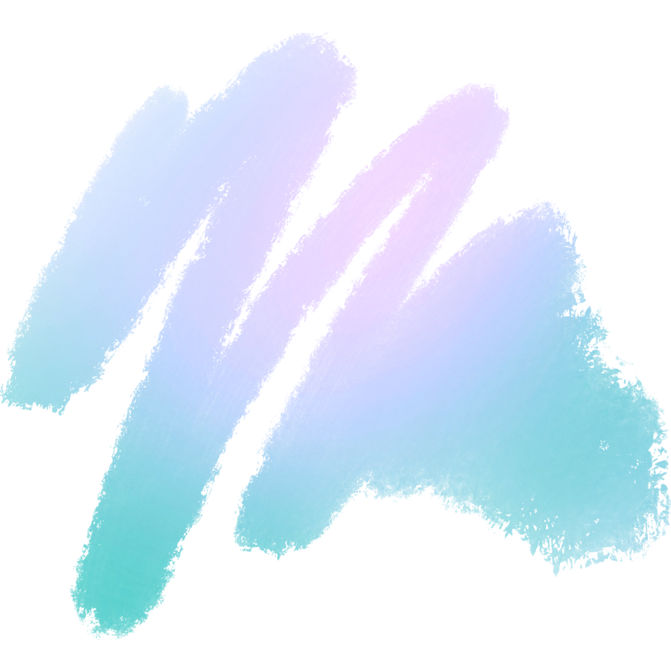 Soft Green Pink Blue Gradient Brush Strokes Blending Into Rugged Bold Grunge Details png