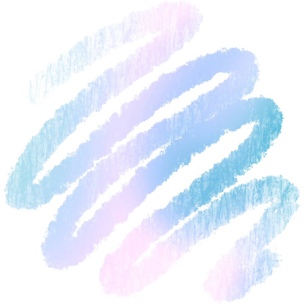 A Rugged Hand Sketched Gradient Stroke In Green Pink And Blue With Rough Textures png