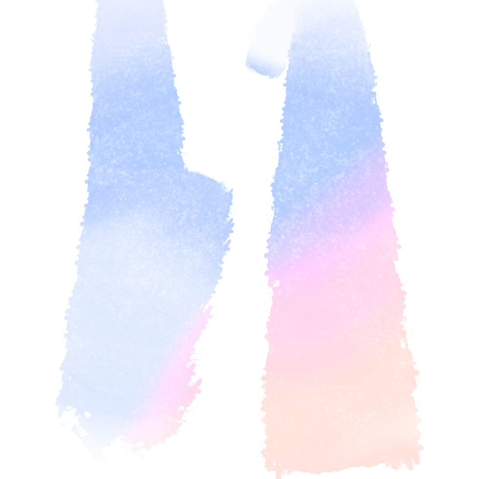 Rough Pink Purple Gradient Strokes Blending Into Hand Drawn Grunge Edges png