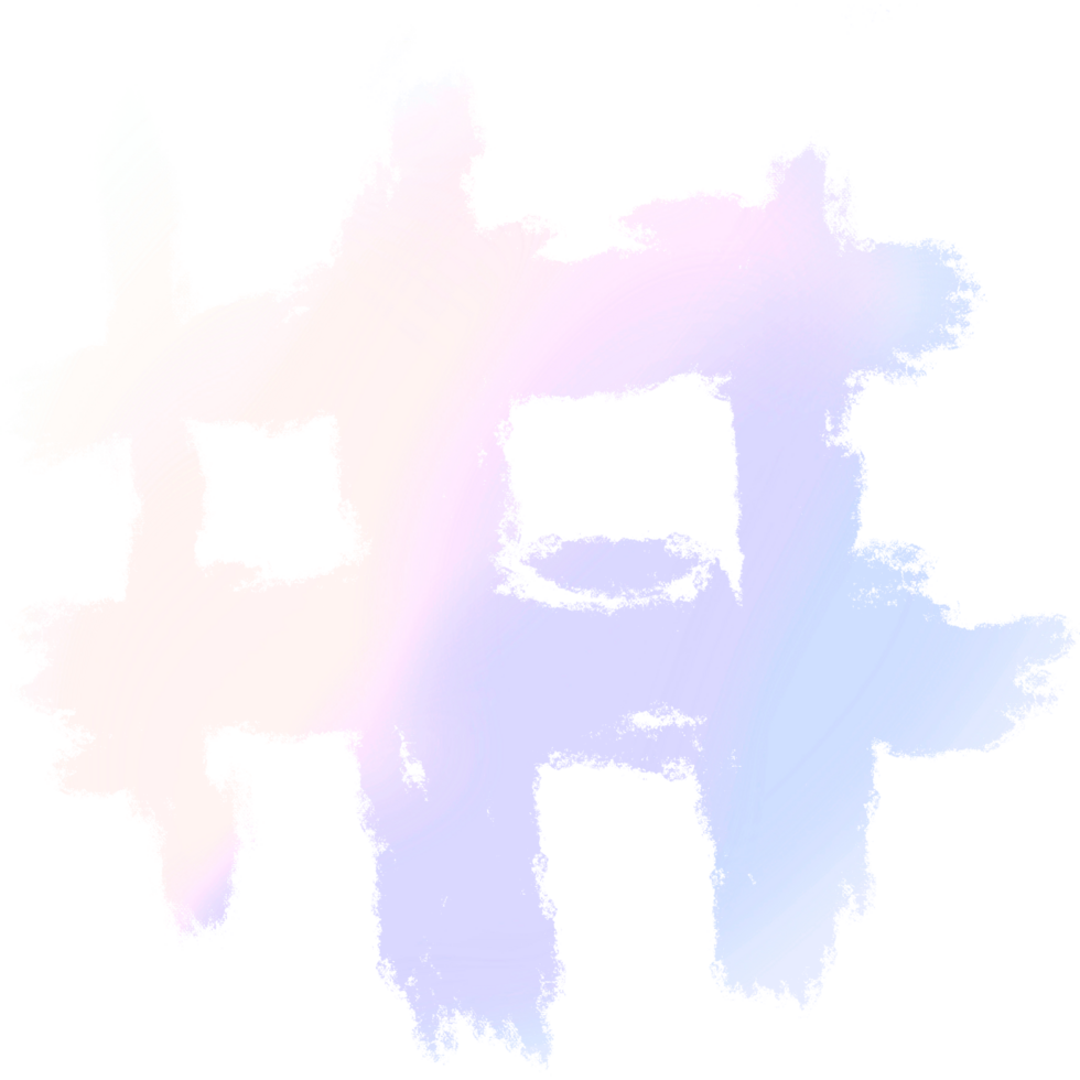 Pink Purple Gradient Brush Strokes Merging Into Textured Rough Hand Drawn Grunge Edges png