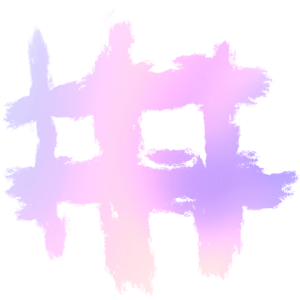 A Rugged Pink And Purple Gradient Stroke With A Hand Drawn Grunge Look png