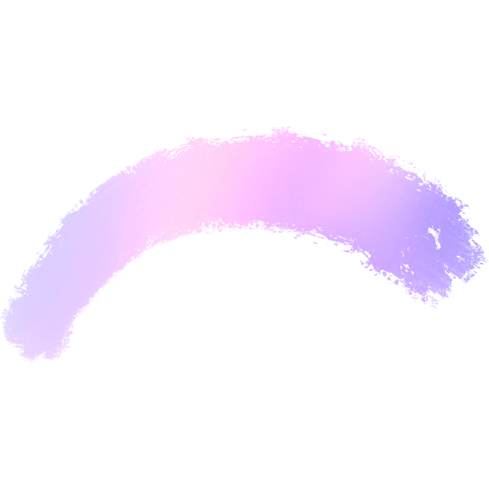 Hand Drawn Stroke In Pink And Purple Gradient With A Rough Grunge Look png