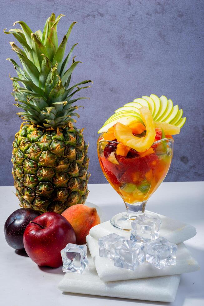 Colorful Fruit Salad with Pineapple for Shutterstock photo