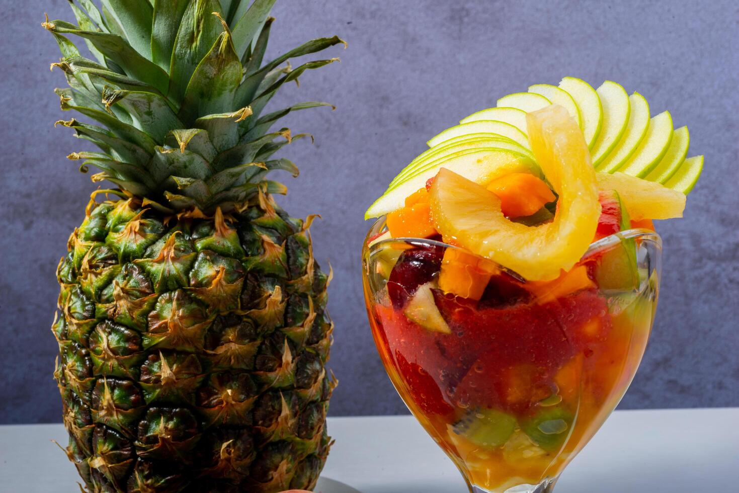 Colorful Fruit Salad with Pineapple for Shutterstock photo