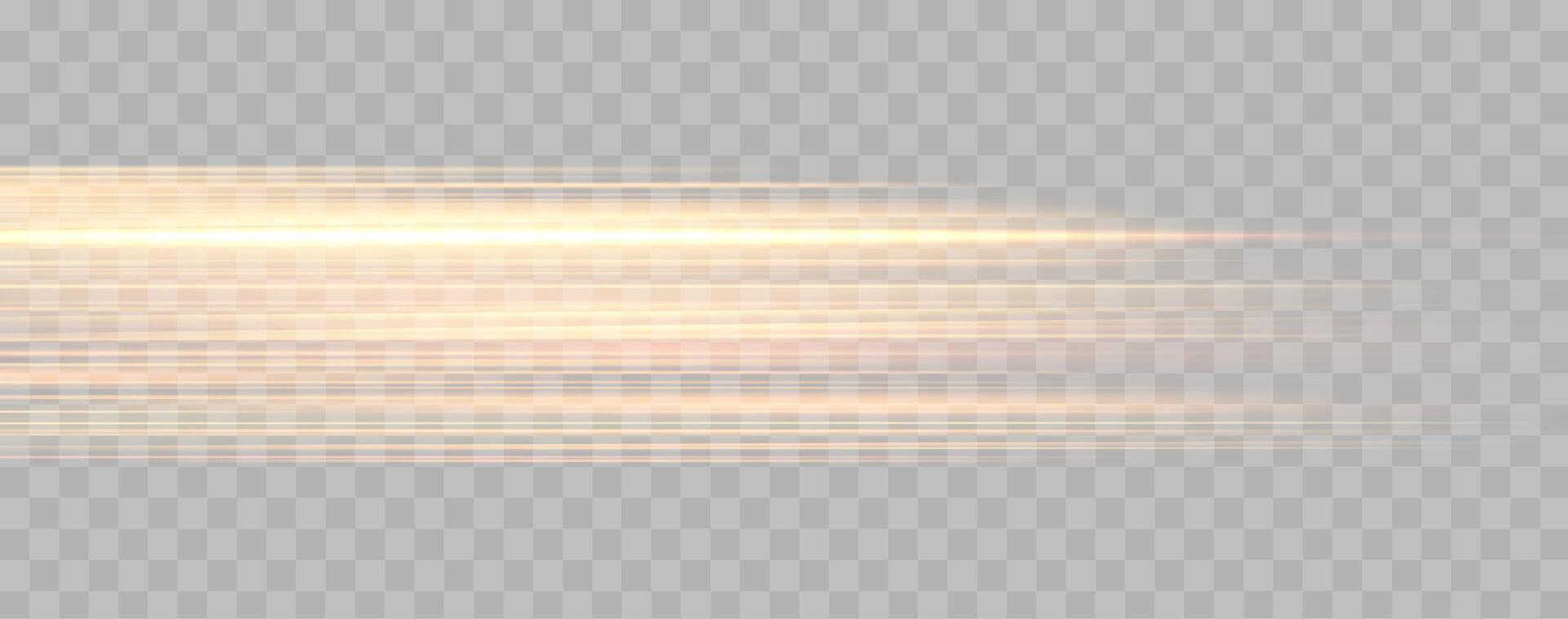 Speed rays, velocity light neon flow, zoom in motion effect, orange glow speed lines, colorful light trails, stripes. vector