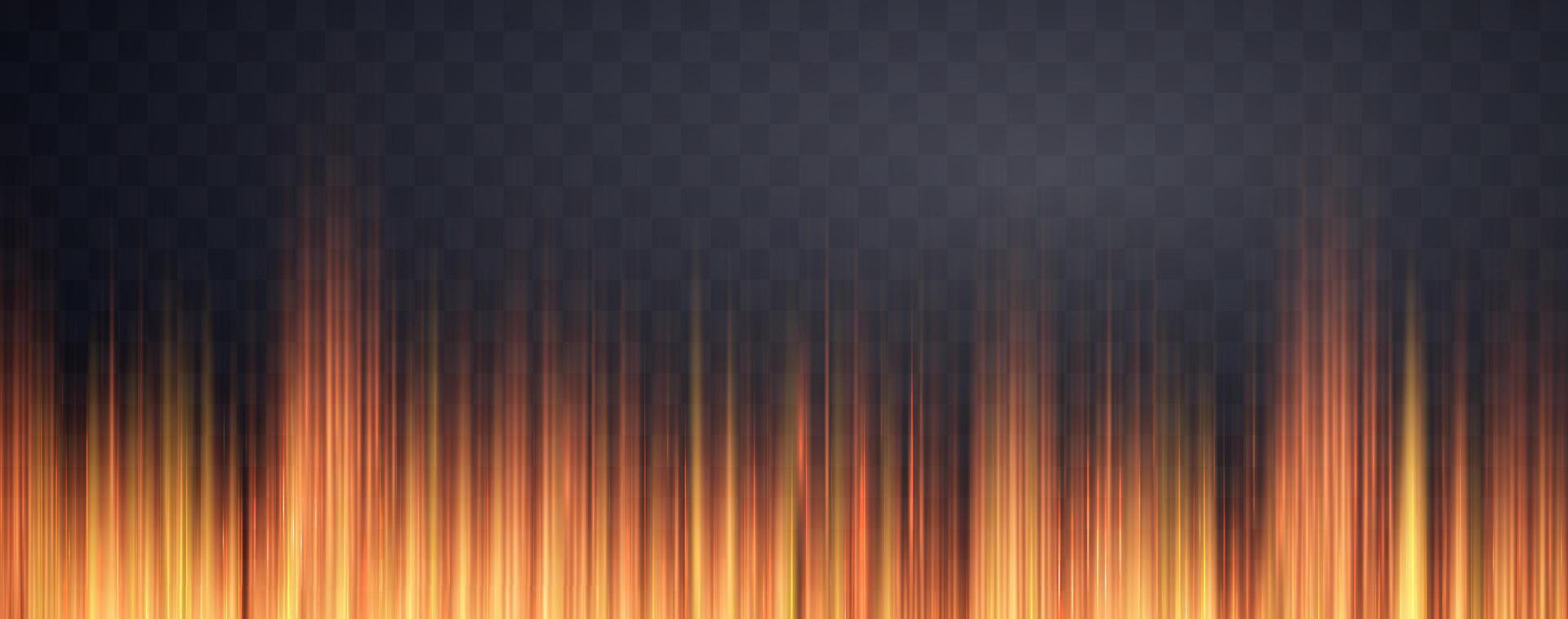 Speed rays, velocity light neon flow, zoom in motion effect, orange glow speed lines, colorful light trails, stripes. vector