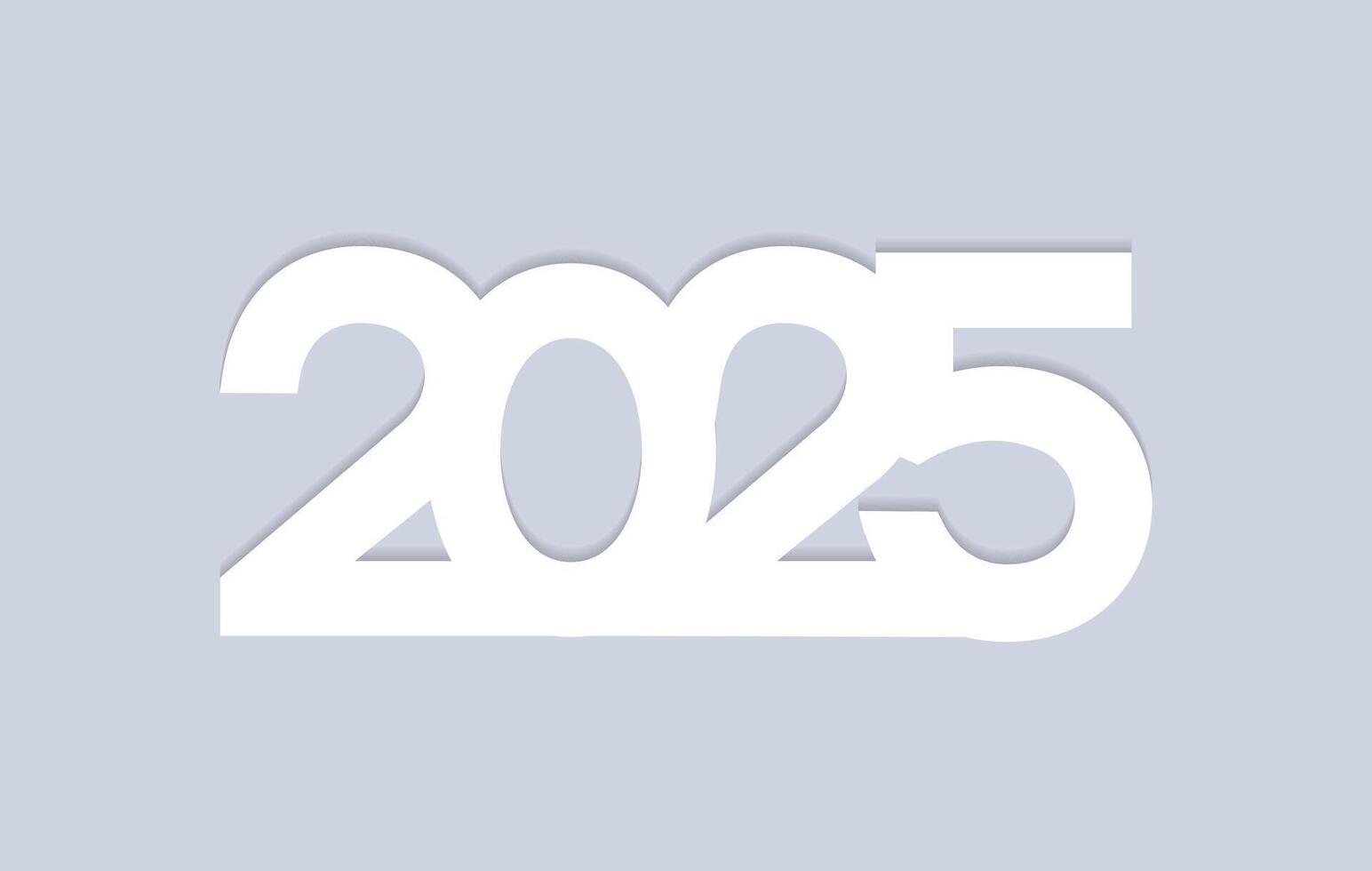 2025 Happy New Year design . trendy new year 2025 design template vector