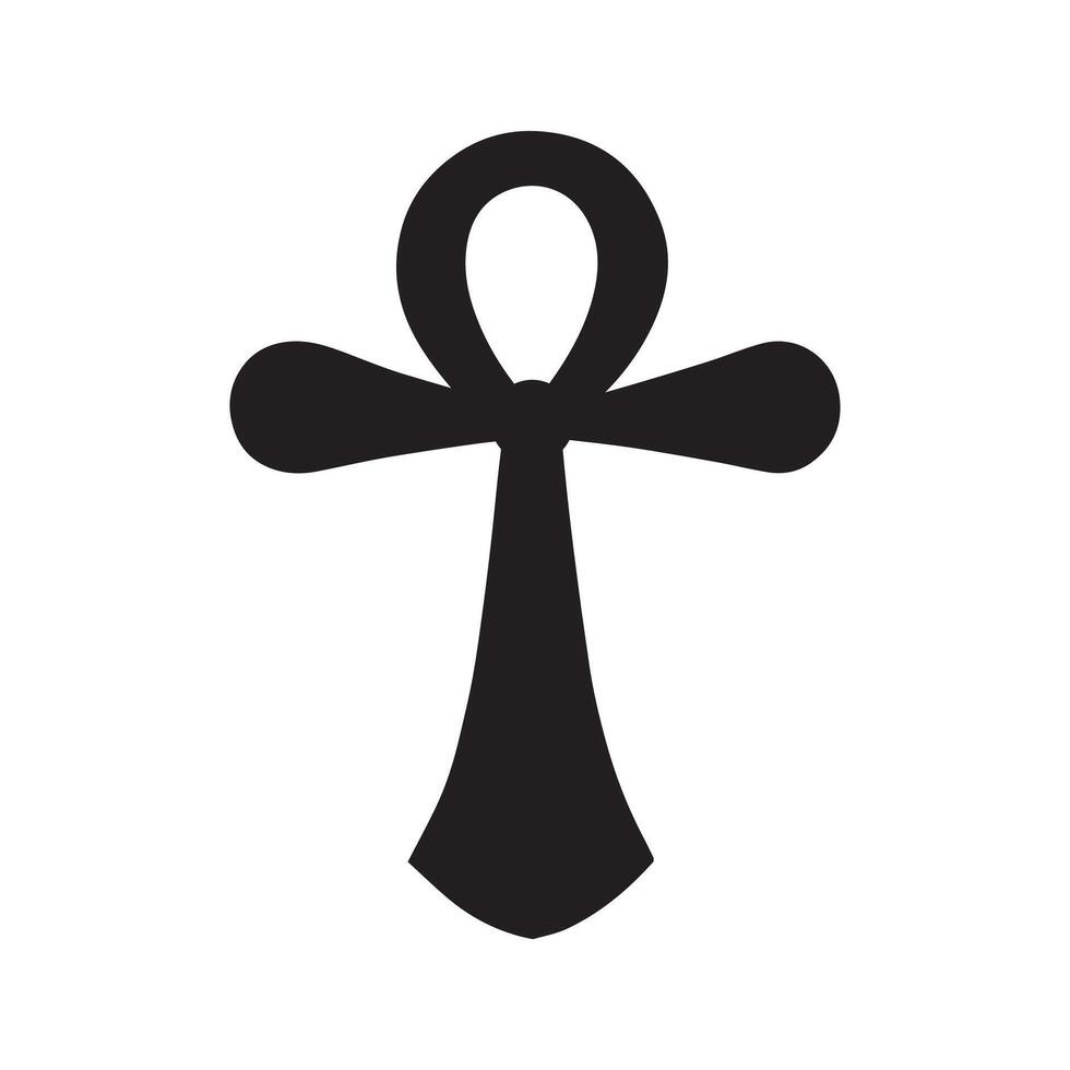 Ankh symbol egyptian cross illustration vector