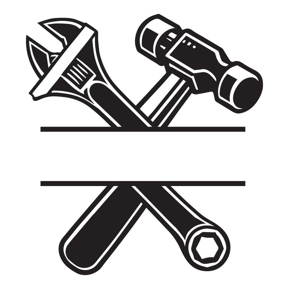 Tools and banner icon vector