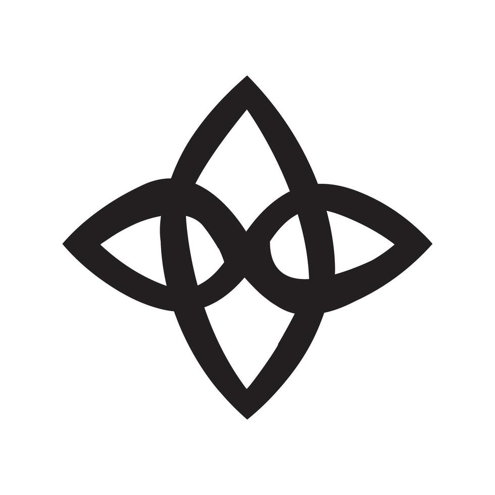 A celtic knot symbol on a white background vector