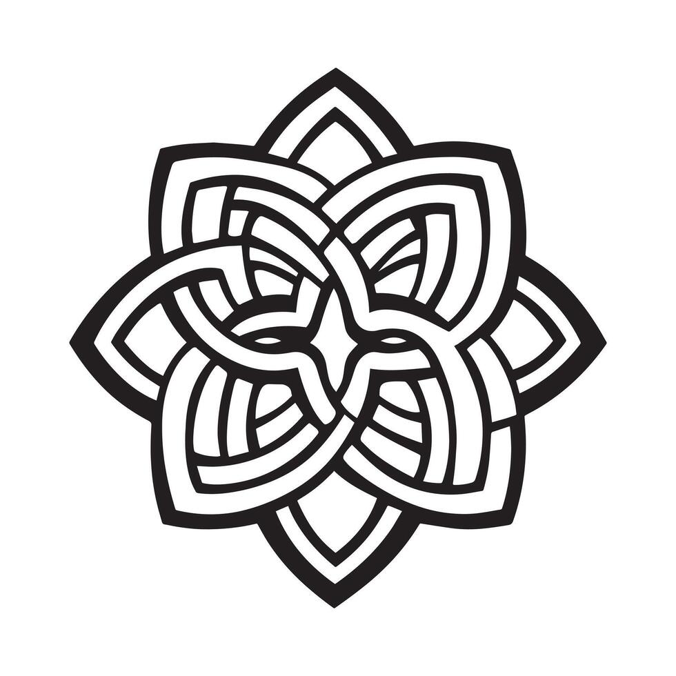 Celtic knot design illustration vector