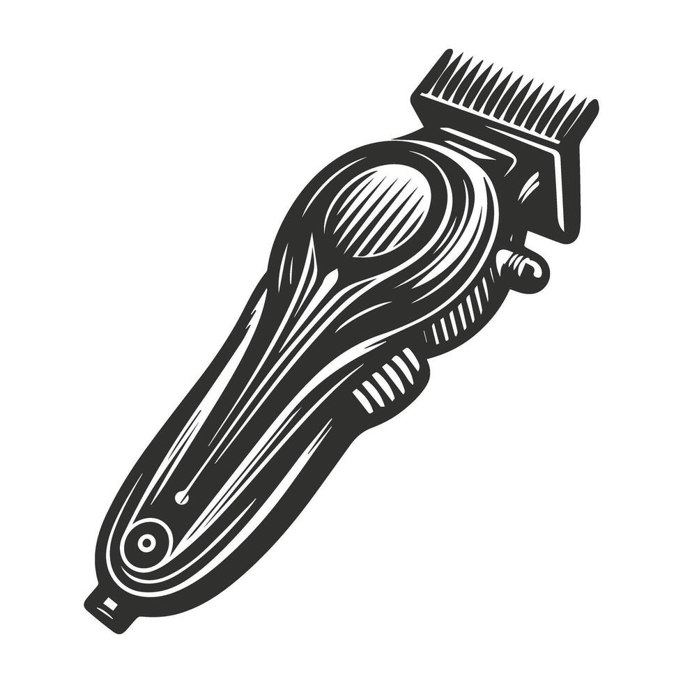Detailed Barber Trimmer Machine Illustration vector