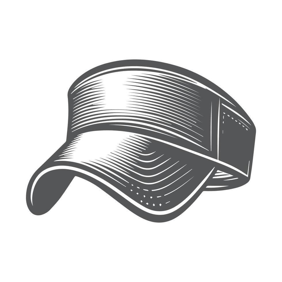 Everyday Style Baseball Cap with White Stripe Detailing vector