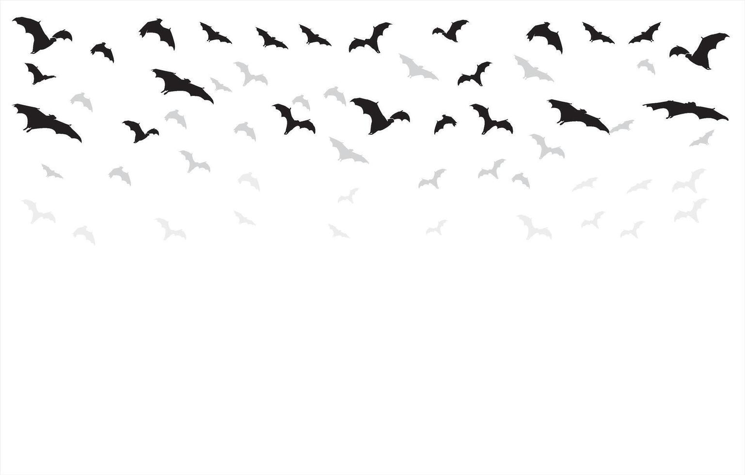 bats silhouette frame for halloween poster vector