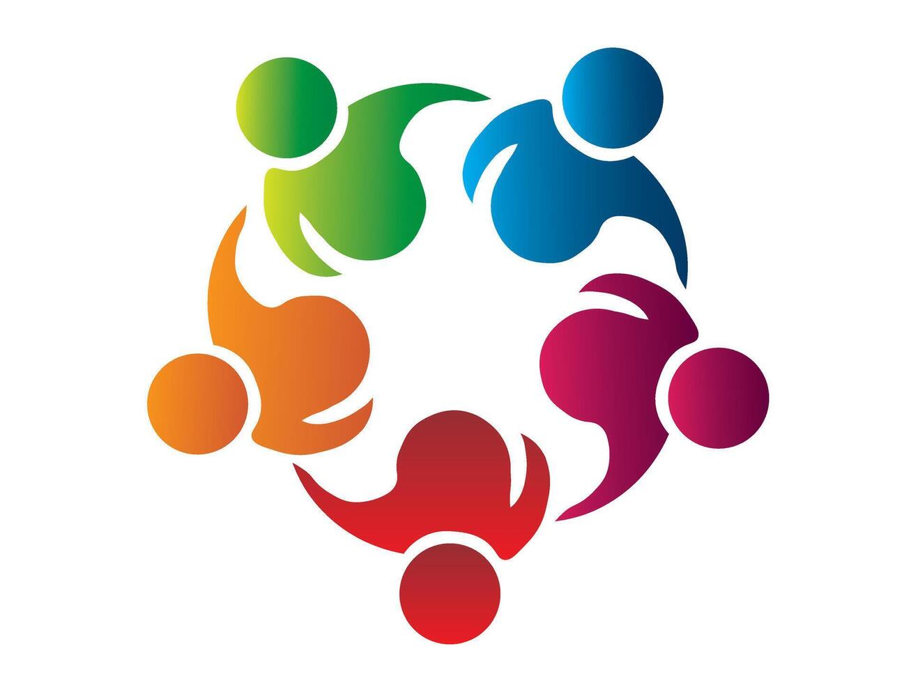 Logo Templates, Business People Community 3d Icons. vector