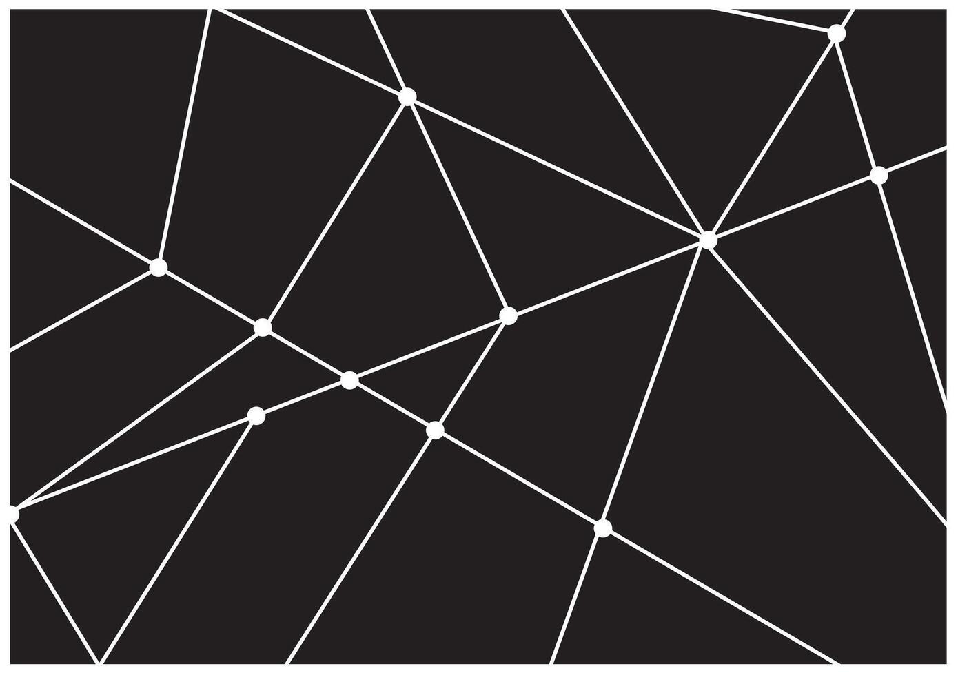 Geometric abstract background with connected line and dots vector
