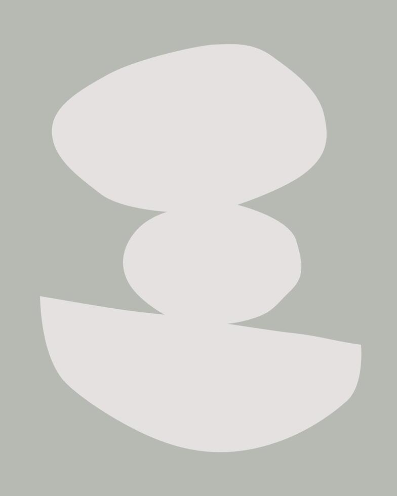 abstract minimalist object stone arrangement symbol vector