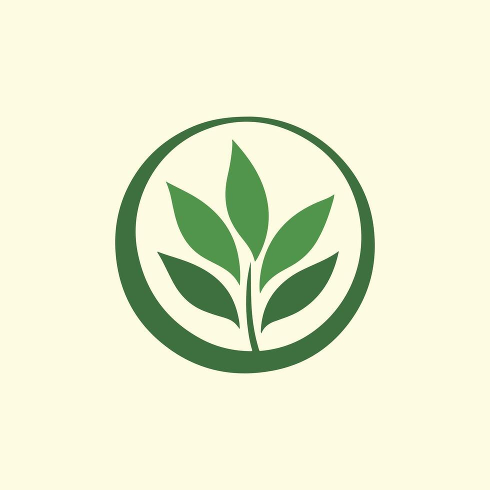 Round style agriculture company brand logo icon design vector