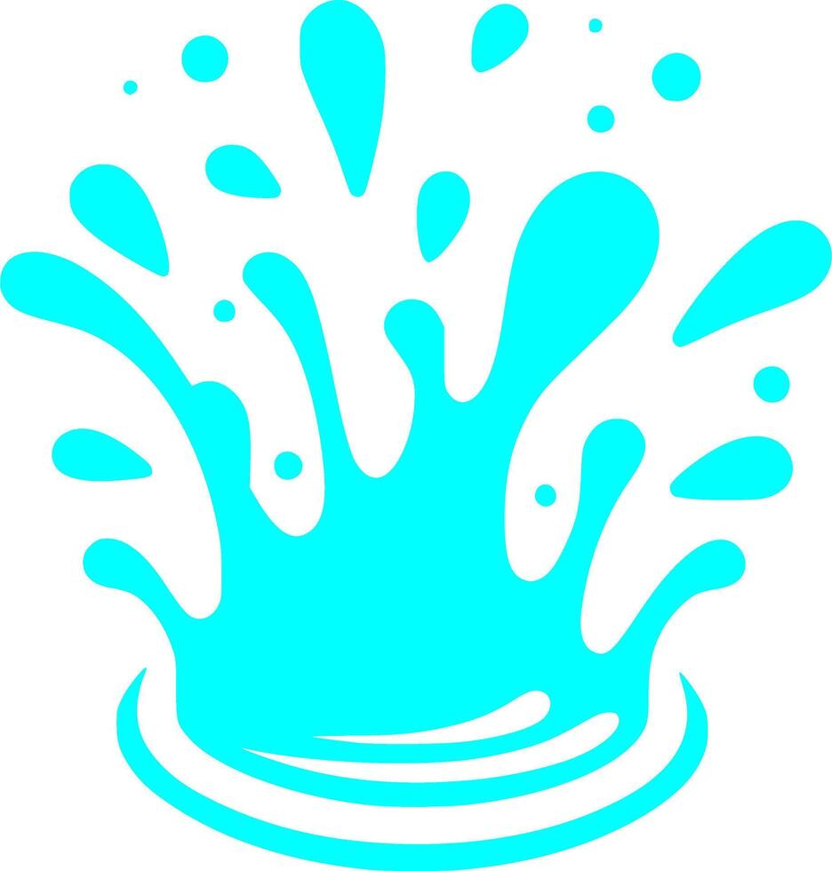 Energetic Water Splash vector
