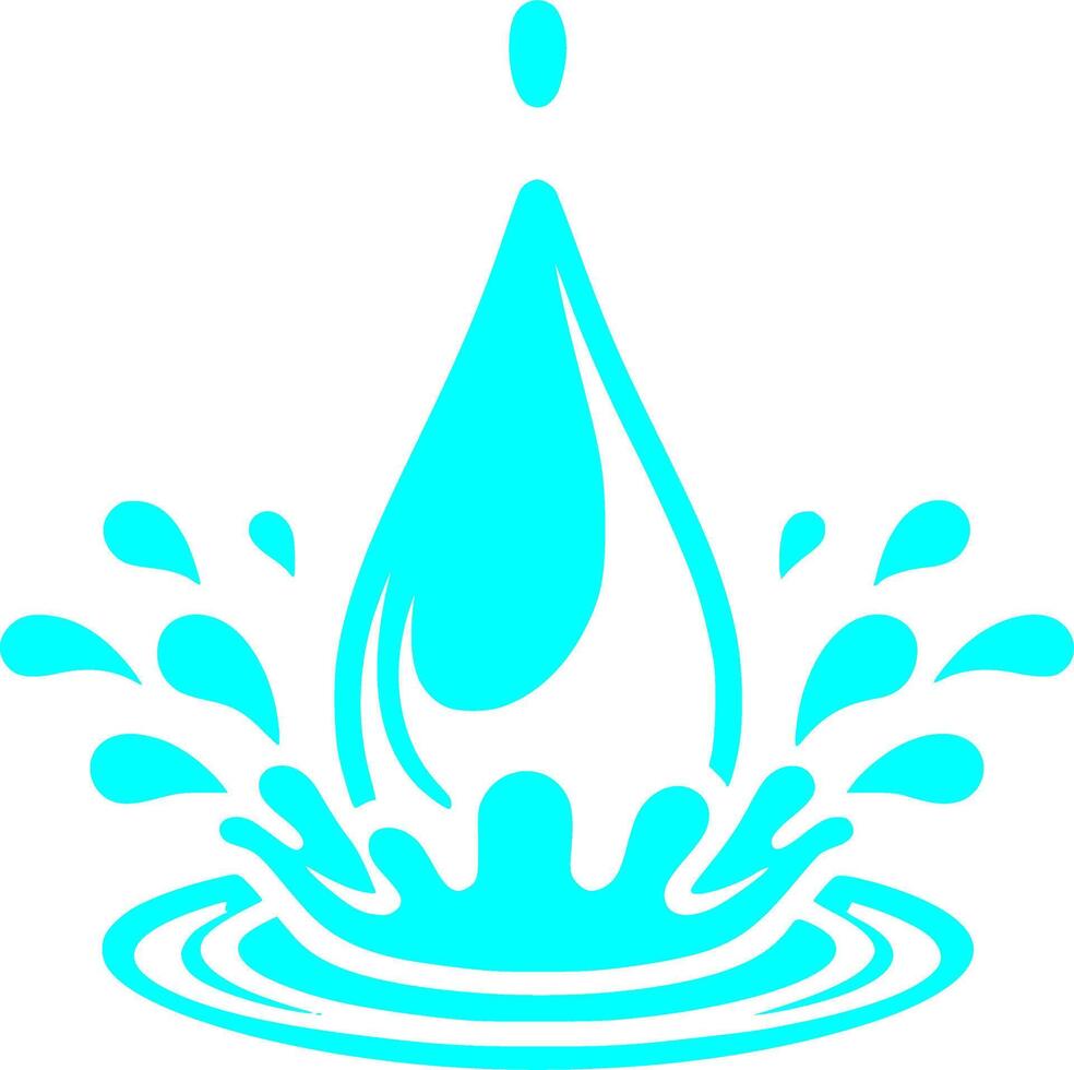 Refreshing Water Splash vector