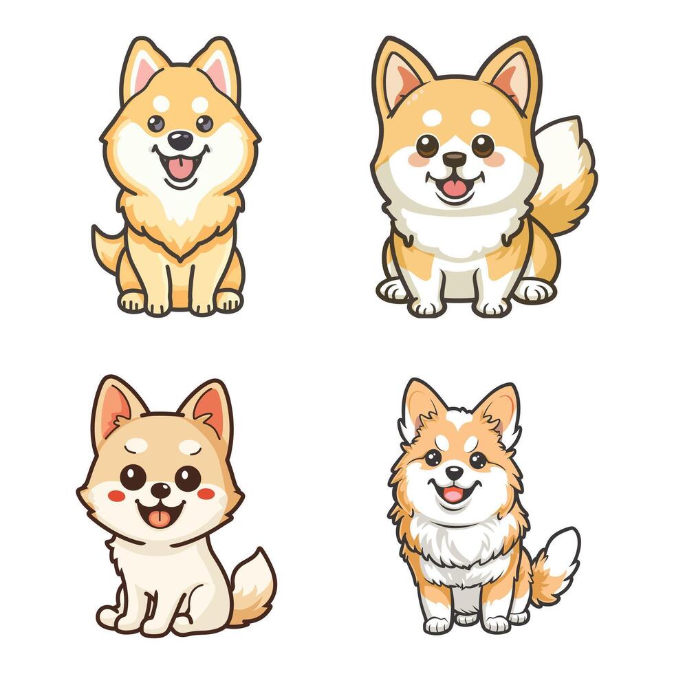 cute Japanese Chin dog tshirt design graphic vector