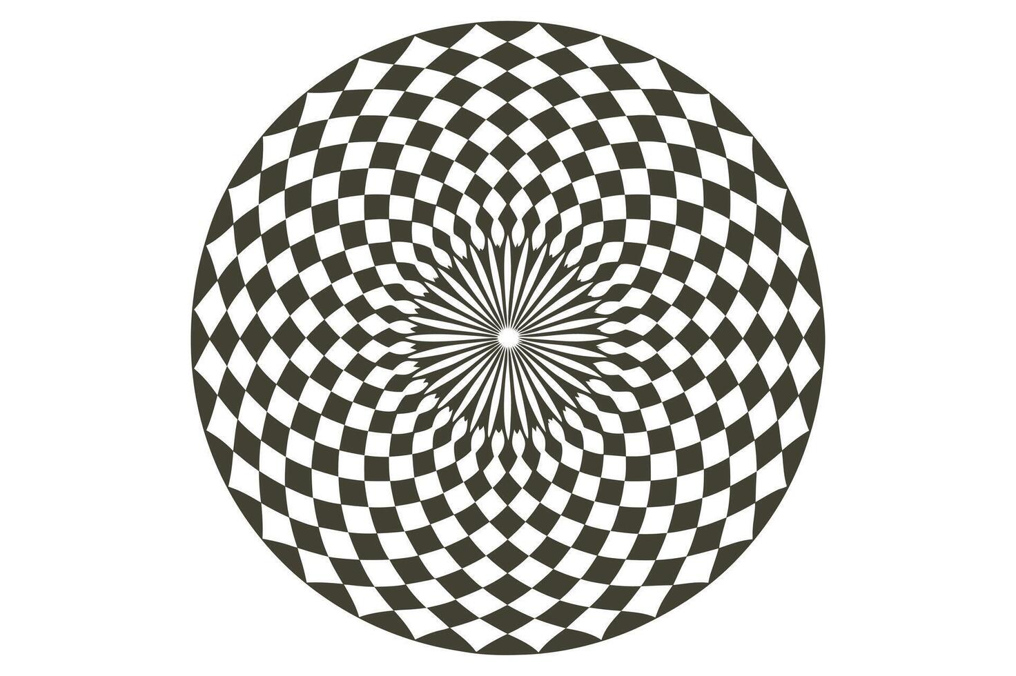 Optical Illusion Seamless Patterns for Dynamic Designs vector