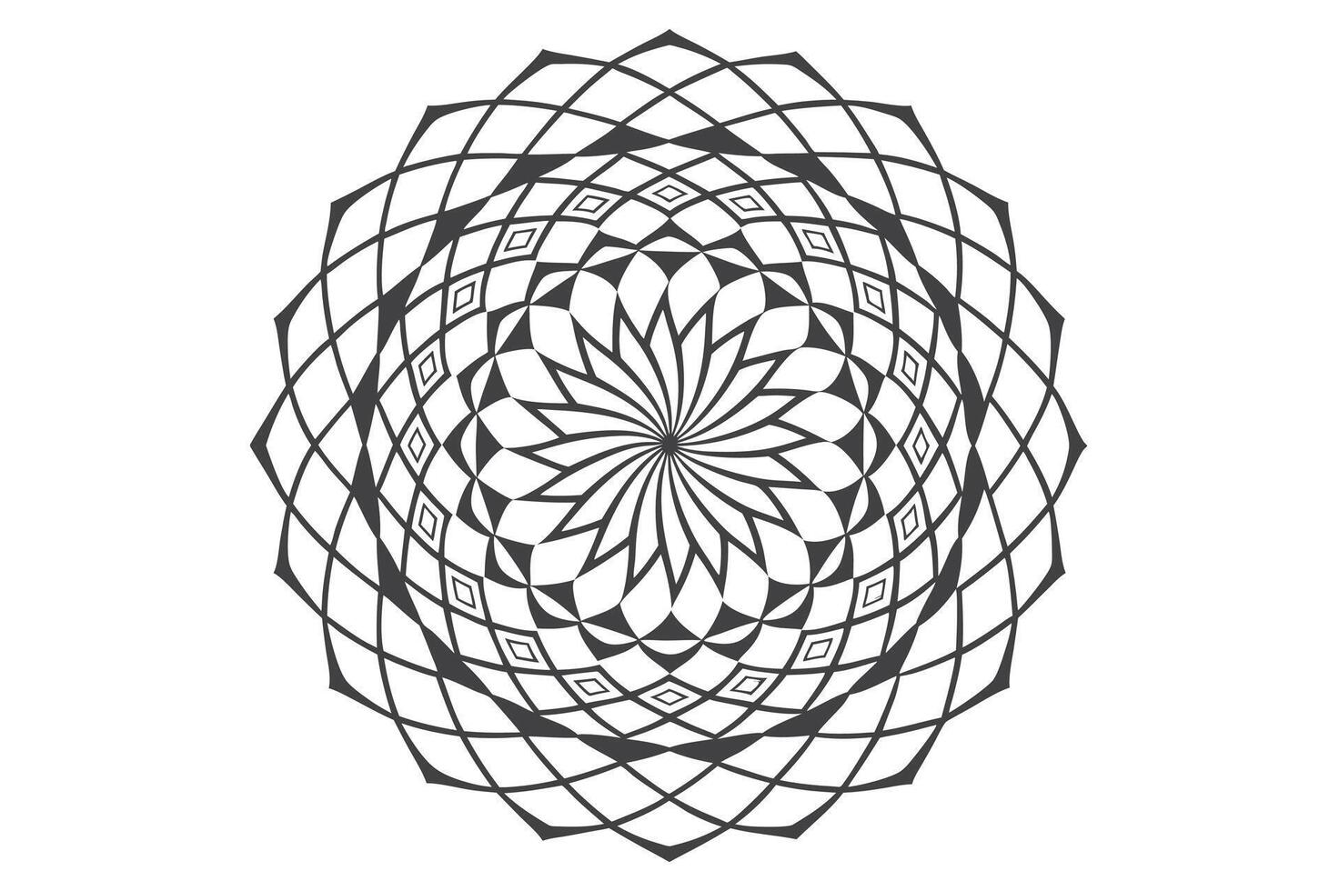 Dynamic Optical Illusion Patterns for Modern Art vector