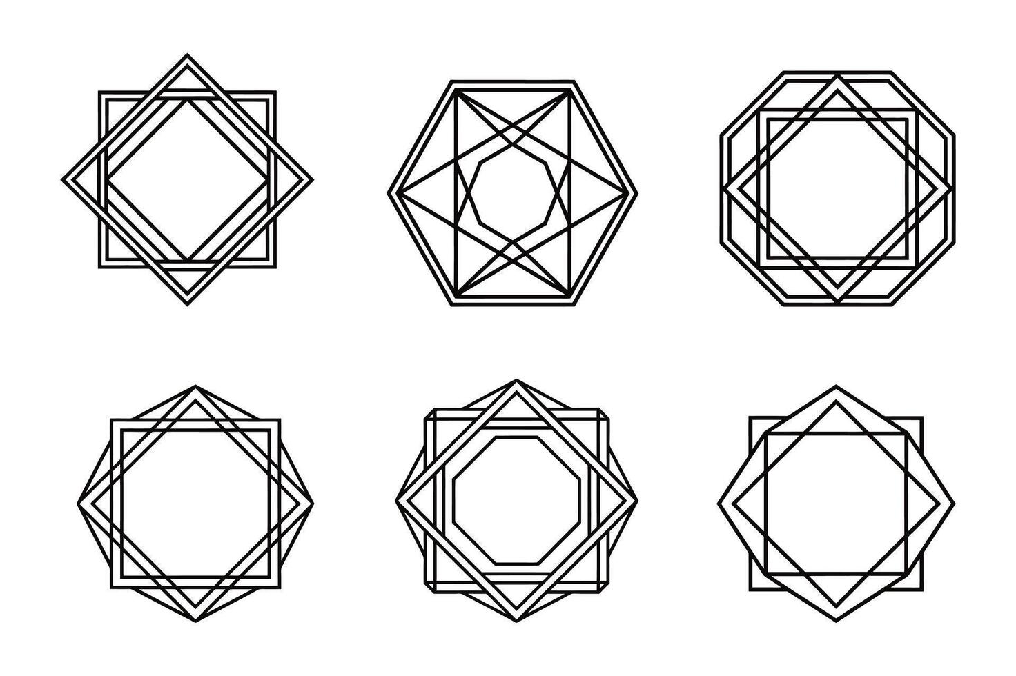 Elegant Frames for Web Design vector