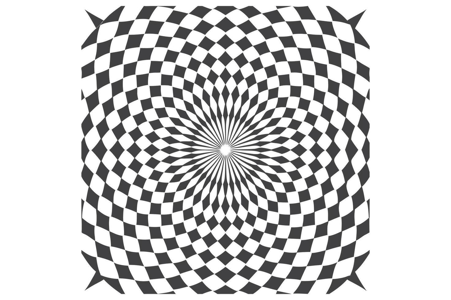 Optical Illusion Patterns for Eye-Catching Designs vector