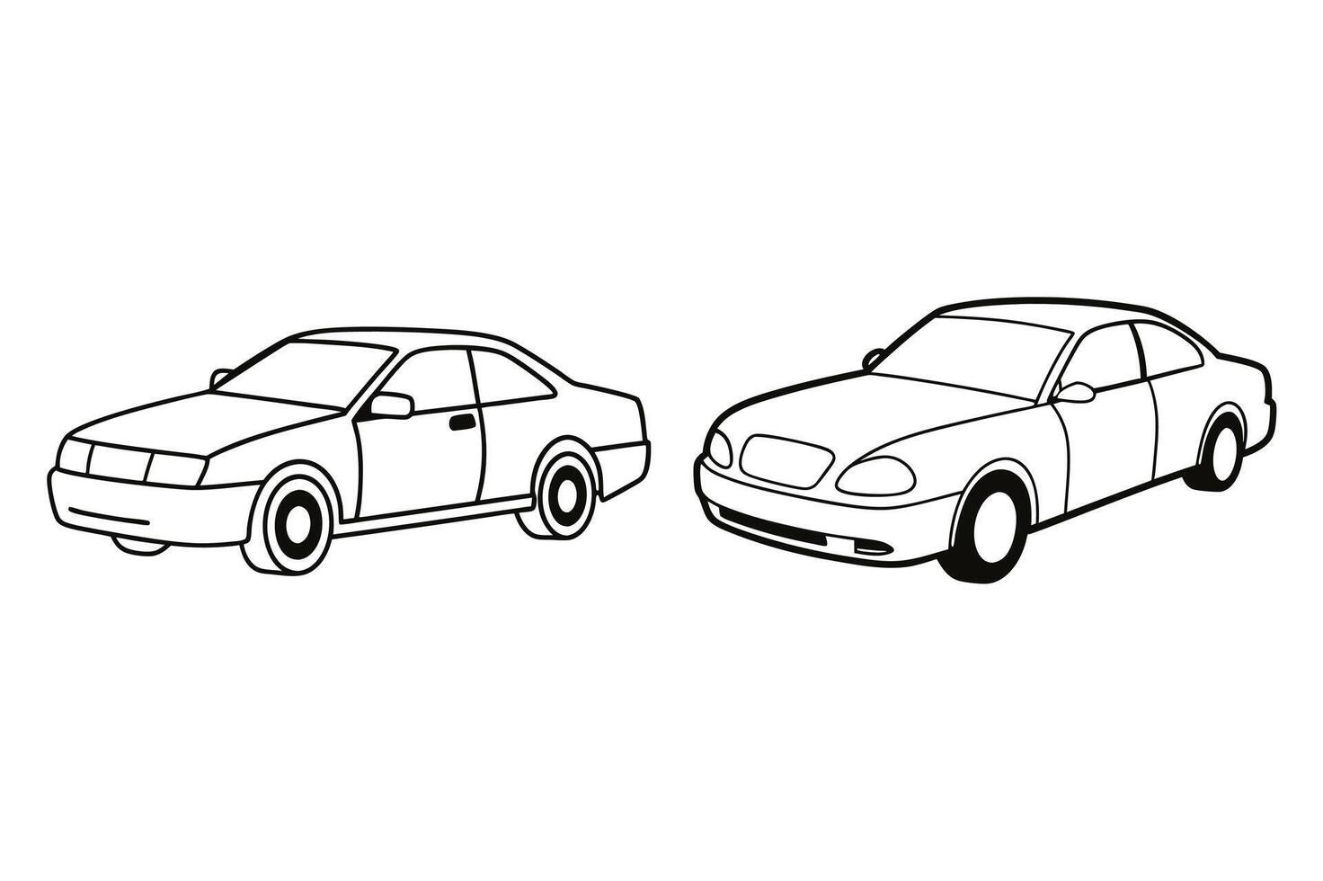 Isolated Car silhouette on white background vector