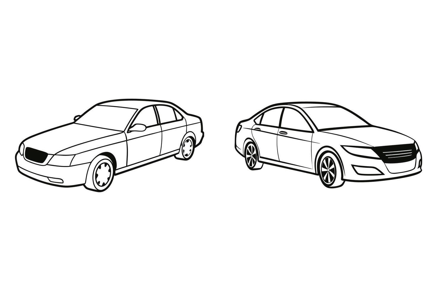 High Quality Sedan Car Graphic Versatile and Resizable Digital Image for Automotive Projects vector