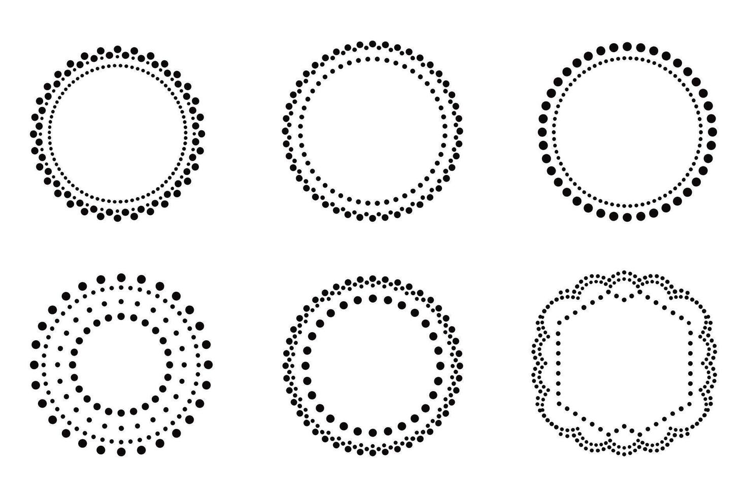 Outline Borders and Shapes for Graphic Design vector