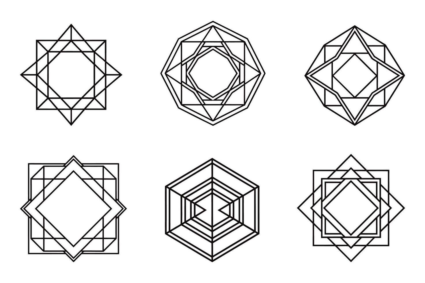 Various Borders and Shapes for Graphic Design vector