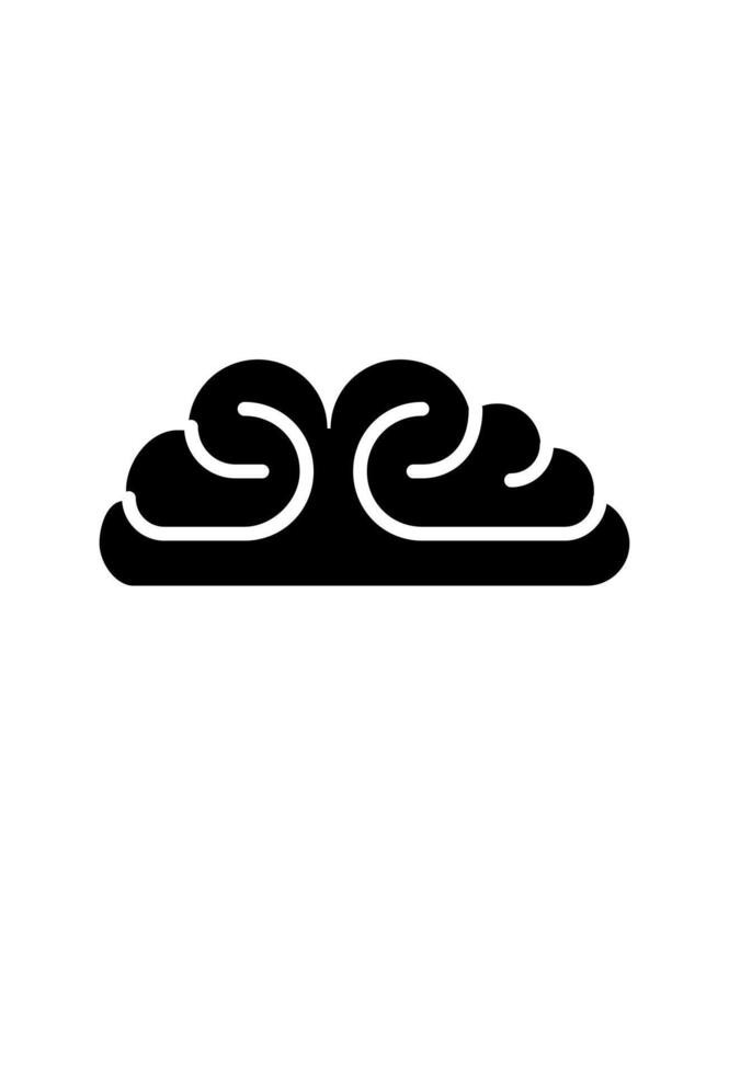 simple cloud symbol for weather. climate icon vector