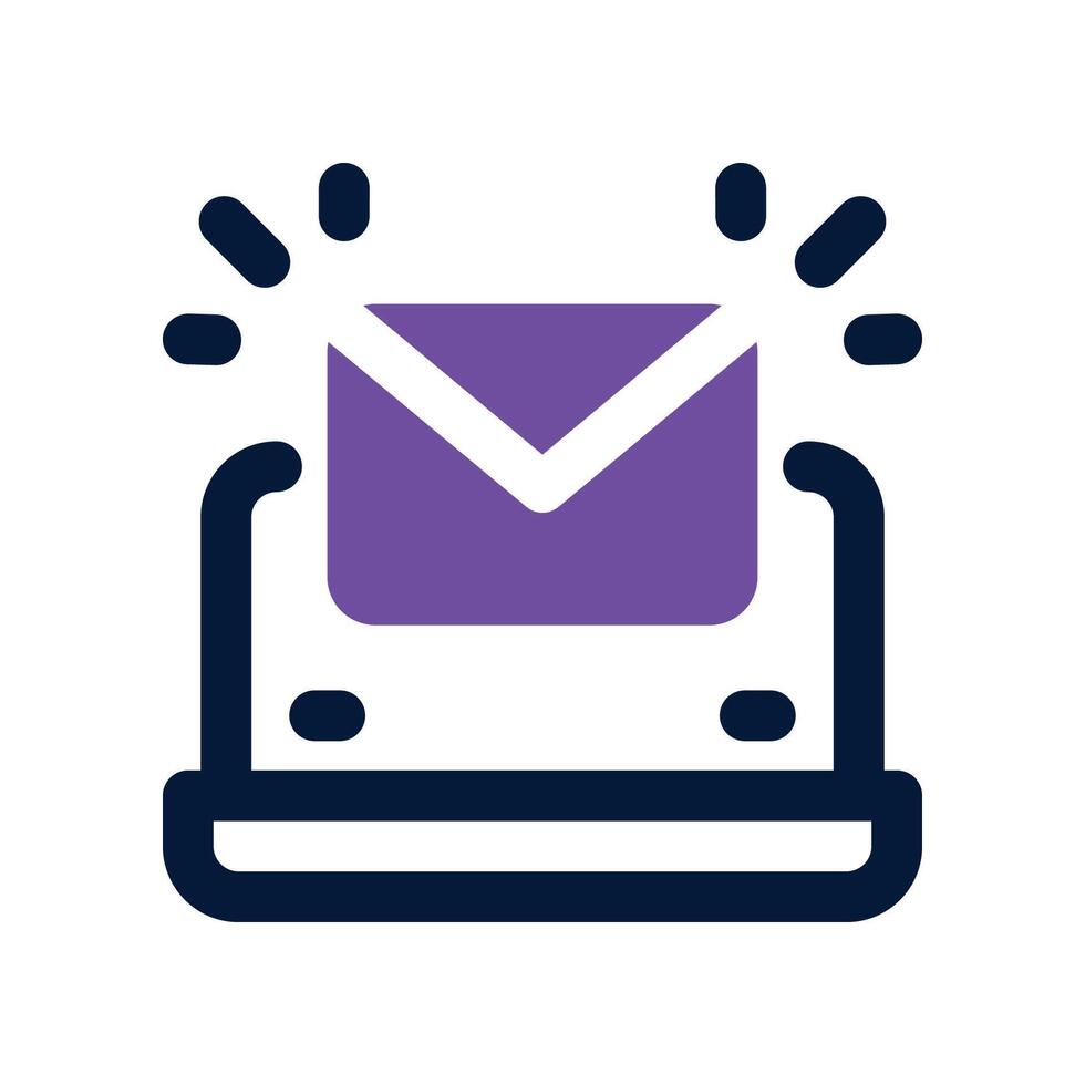 email icon. dual tone icon for your website, mobile, presentation, and logo design. vector