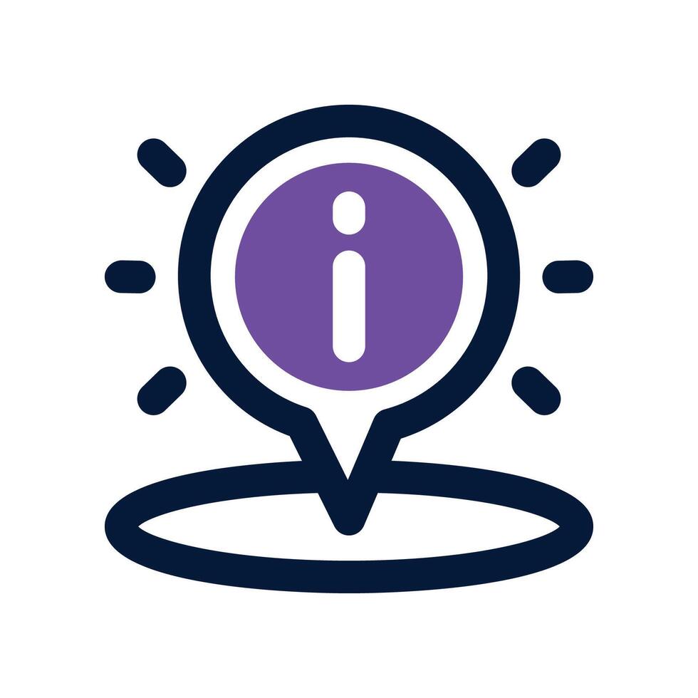 location icon. dual tone icon for your website, mobile, presentation, and logo design. vector