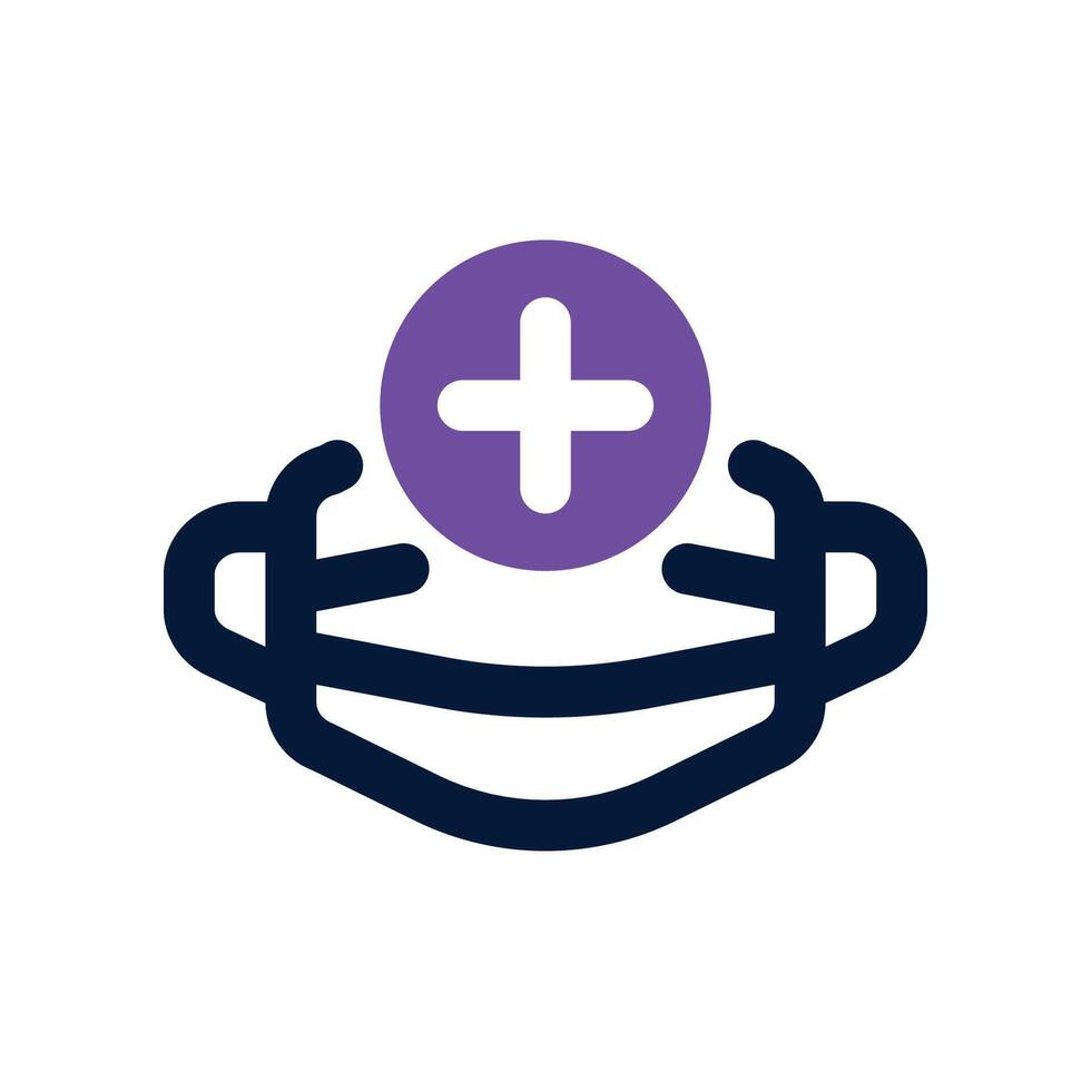 masks icon. dual tone icon for your website, mobile, presentation, and logo design. vector