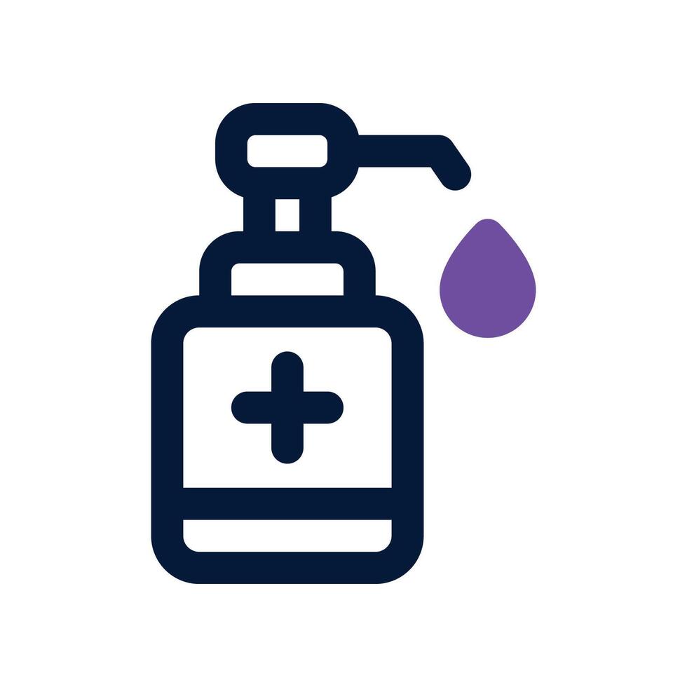 hand sanitizer icon. dual tone icon for your website, mobile, presentation, and logo design. vector