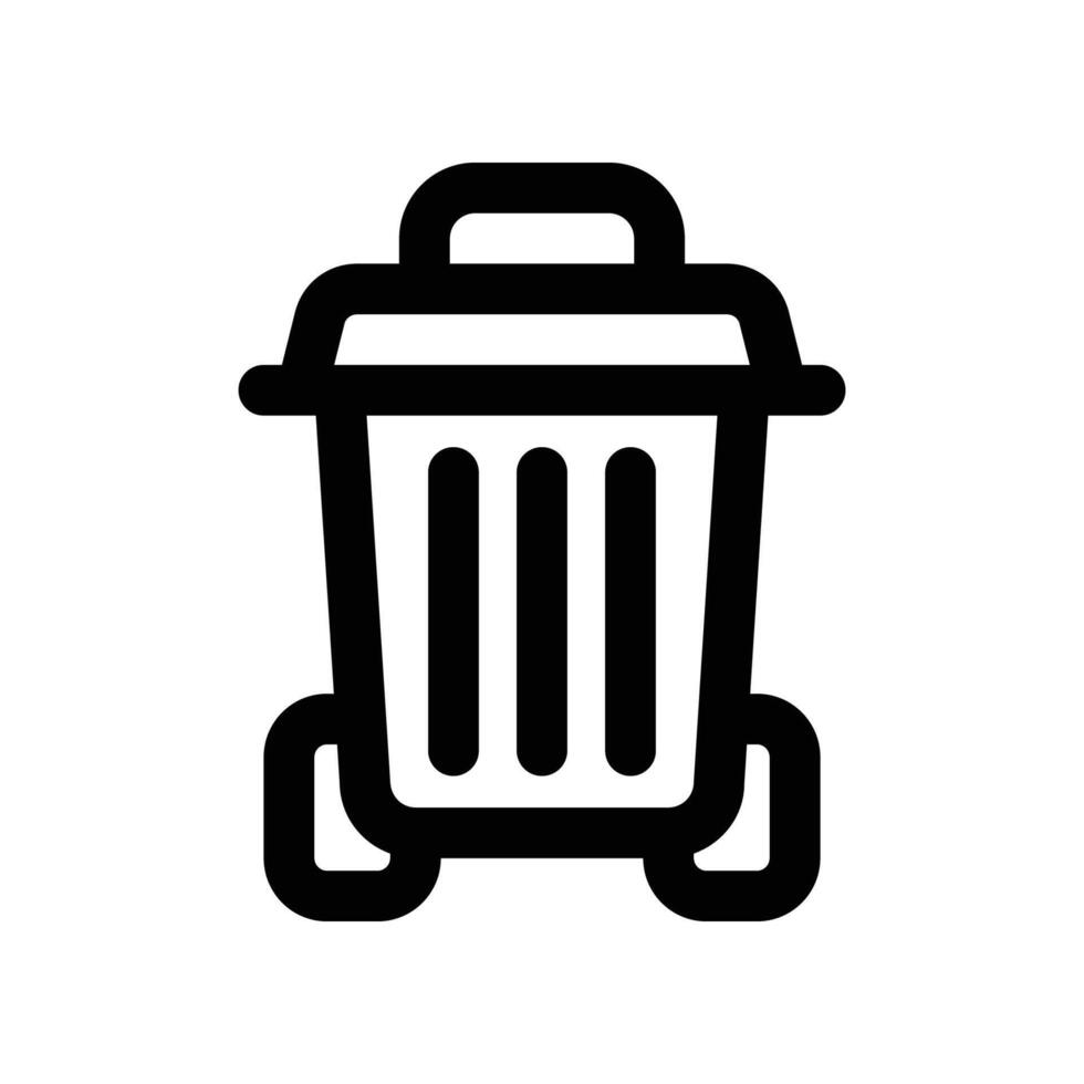 trash bin icon. line icon for your website, mobile, presentation, and logo design. vector