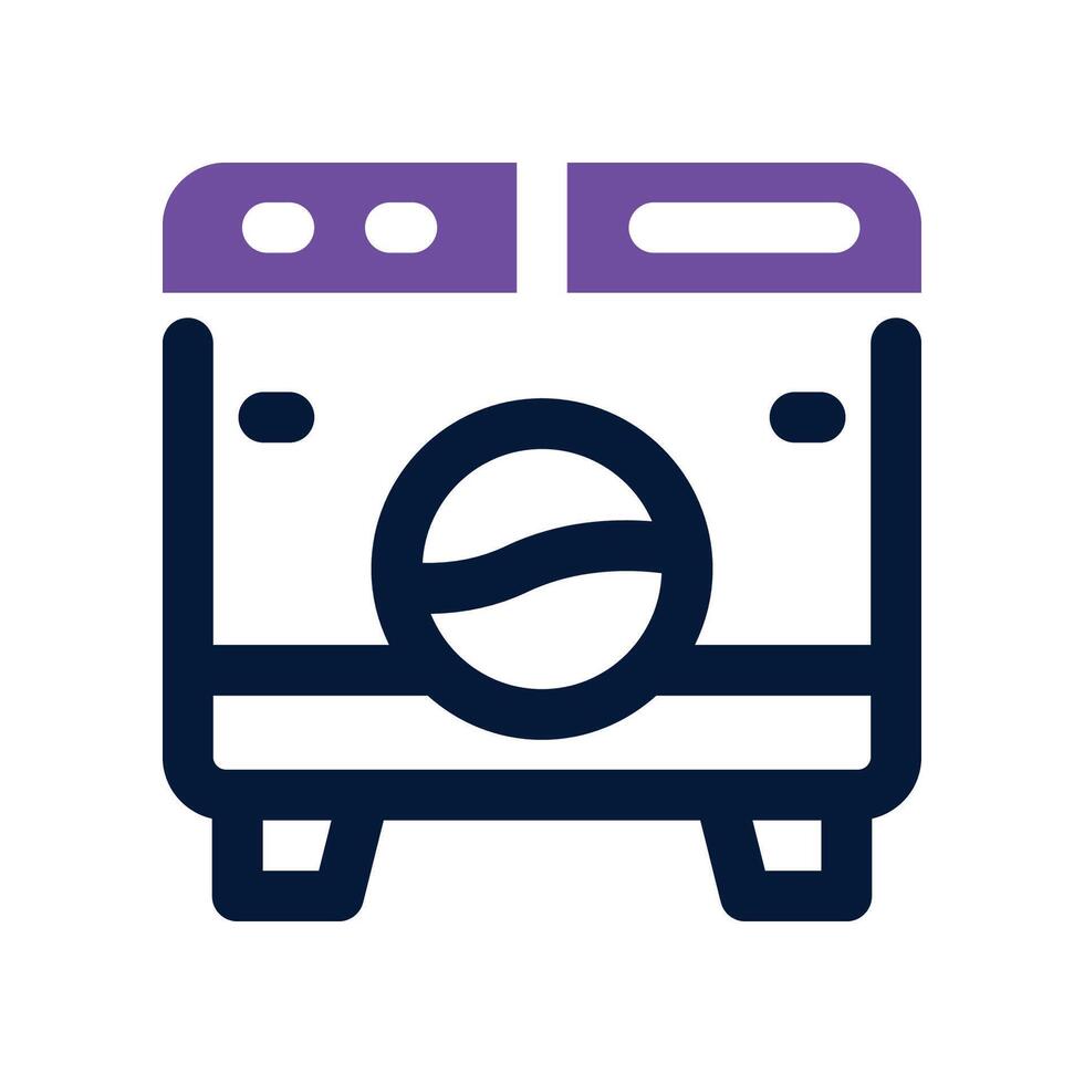 washing machine icon. dual tone icon for your website, mobile, presentation, and logo design. vector