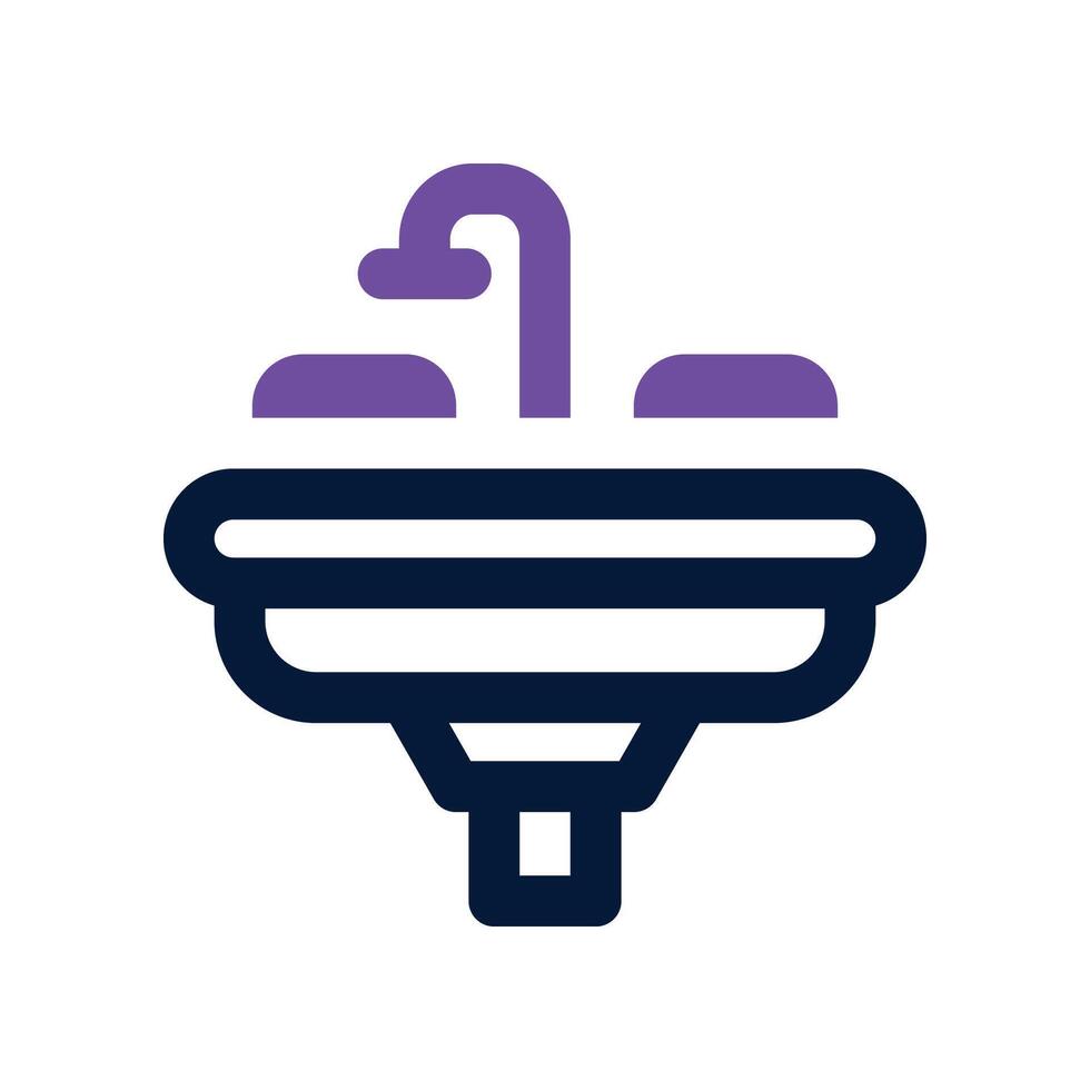 sink icon. dual tone icon for your website, mobile, presentation, and logo design. vector